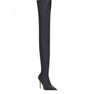 $950 Stuart Weitzman
Ultrastuart Satin Thigh-High Boots size6.5